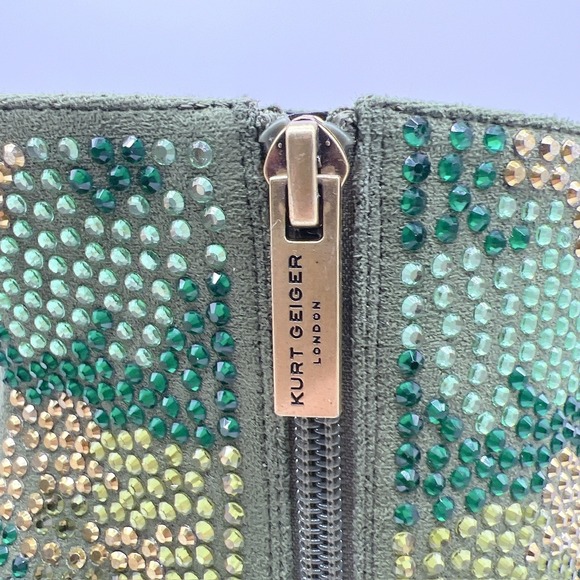 Kurt Geiger London Belgravia Camouflage Crystal Camo Booties EU 36.5 US 6.5 NEW - Picture 13 of 13